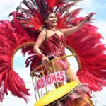 Santo Tomás celebró la tradición con la Batalla de Flores y la alegría de la embajadora del Carnaval del Atlántico