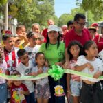 250 metros de pavimento en Camino Real puso al servicio alcaldesa de Santo Tomás